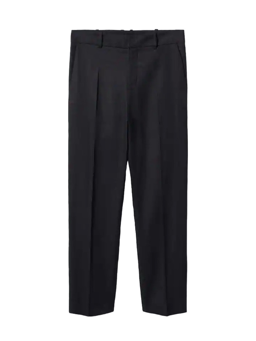 Mango 100% linen black pants